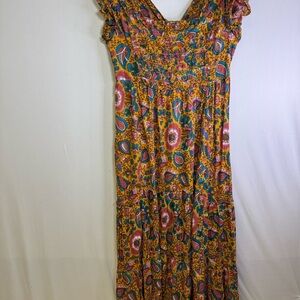 House of Harlow 1960 Vibrant Floral Maxi Dress boho